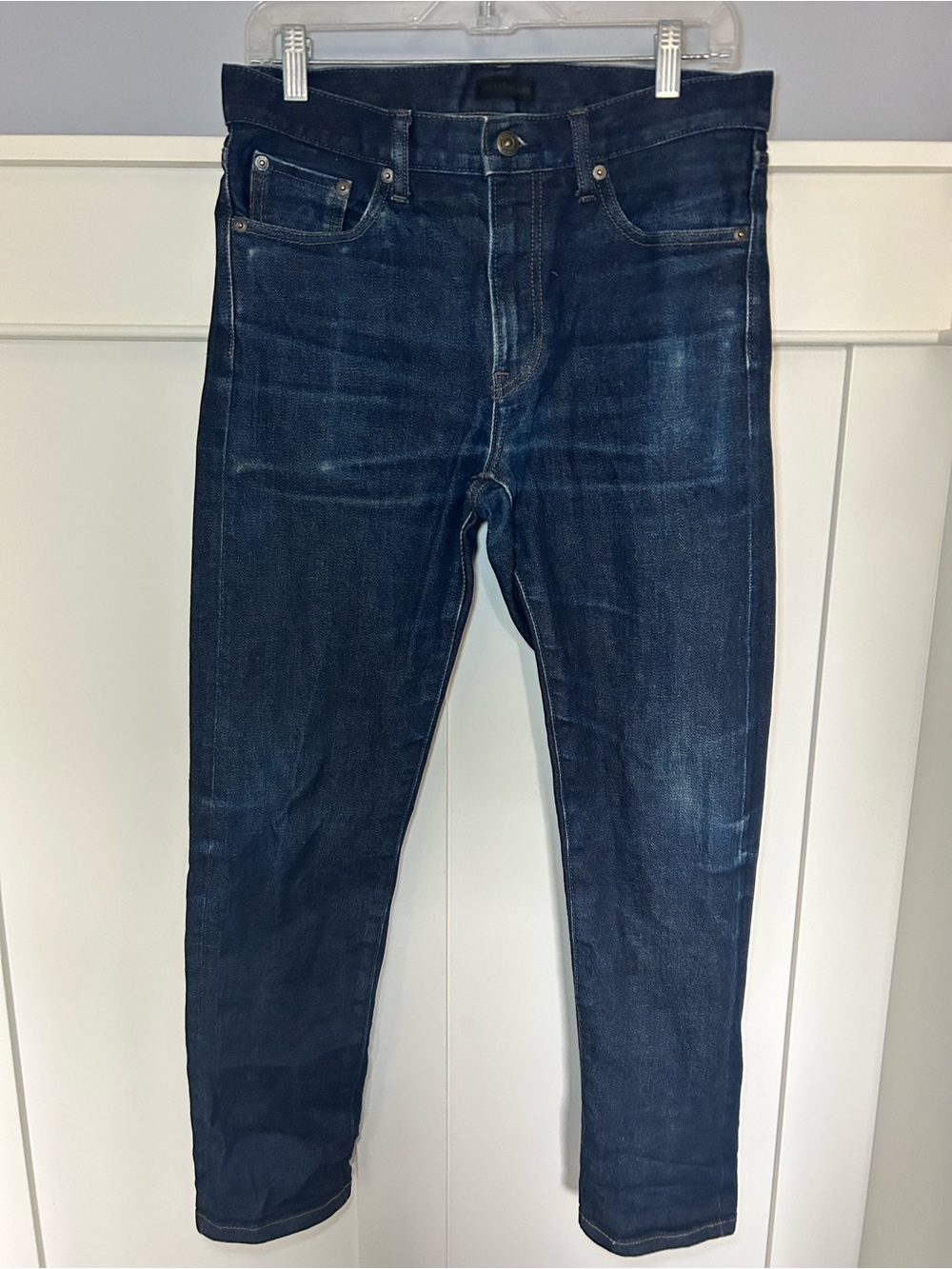 Uniqlo raw selvedge indigo denim jeans